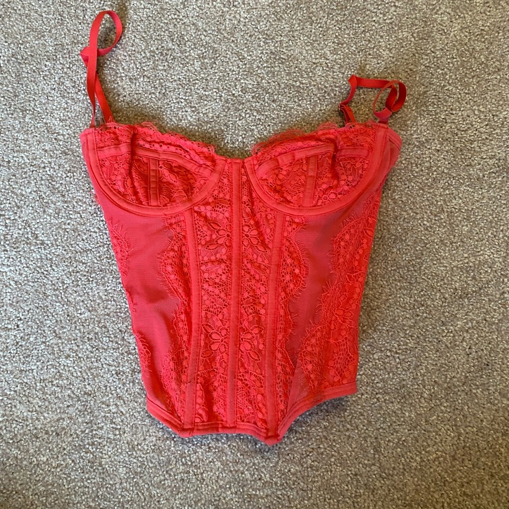 Urban Outfitters Hot Pink Corset